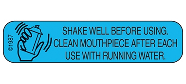 Shake Well Before Using Label