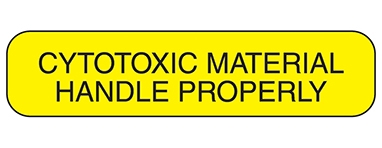 Cytotoxic Material Handle Properly Label