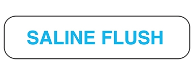 Saline Flush Label