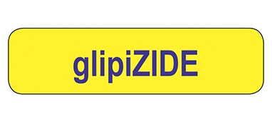 glipiZIDE Label, Removable Adhesive