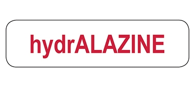 hydrALAZINE Label, Removable Adhesive
