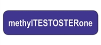 methylTESTOSTERone Label, Removable Adhesive