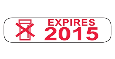 Expires 2015 Label