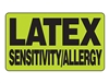 Latex Sensitivity Allergy Label