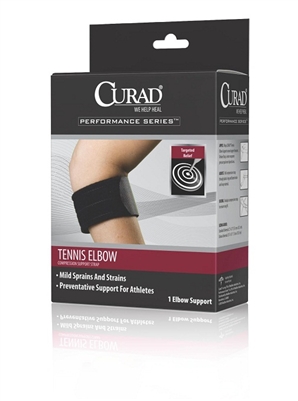 Medline ORT17110D Curad Tennis Elbow Universal Compression Support Straps 21 In, Deluxe