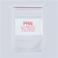 Pre-Printed Easy Write Reclosable Bag, PRN, 4 x 6