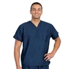 Fashion Seal Healthcare Unisex Fashion Poplin Scrub Shirt - Navy