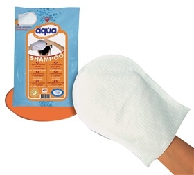 AliMed Aqua Pre-Moistened Shampoo Wash Glove, Qty: 12 Pack Per Case