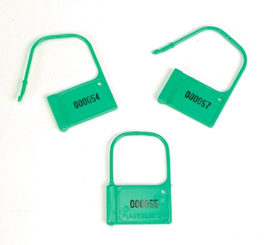 Health Care Logistics Extra Large Heavy Duty Padlock Seal, Consecutively Numbered, Green