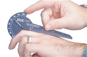 AliMed Baseline 180 Digit Goniometer Arm has 10 cm/4" Linear Scale