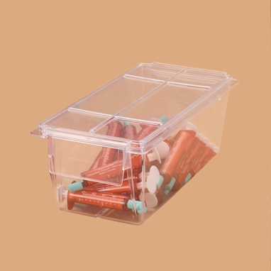 Clear Stacking Storage Box With Lid, Medium