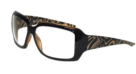 AliMed Radiation Glasses For Women's Zebra Brown