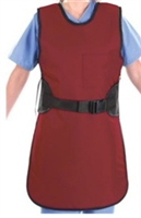 AliMed Standard Lead Coat Apron Extra Large, Burgundy