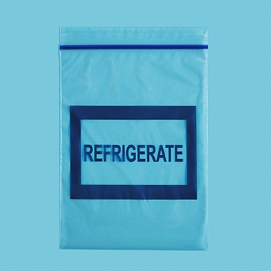 Color-Coded Message Bag, Refrigerate, 4 x 6