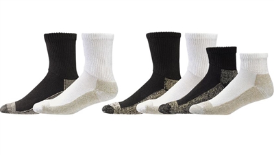 AliMed Copper Crew Socks, Color :  White