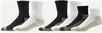 AliMed Copper Crew Extra Cushion Socks Color : Black