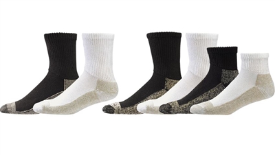 AliMed Copper Crew Extra Cushion Socks Color : White