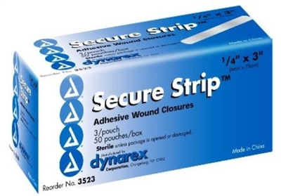 Dynarex 3525 Sterile Wound Close Strips (1/2" X 4") 