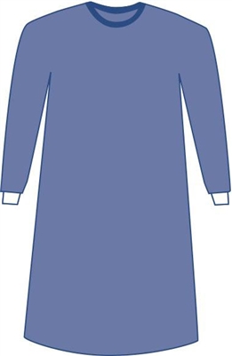 Medline Prevention Plus Breathable Film Surgical Gowns Blue