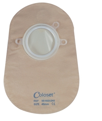 Flexicare Coloset 00-921-138U C2 (two-piece) CMFT Back Closed Clear Filter Pouches (38 mm)