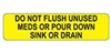 HCL-18155 Do Not Flush Labels