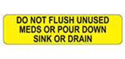 Do Not Flush Labels