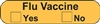 Flu Vaccine Label