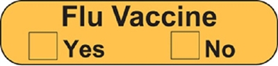 Flu Vaccine Label