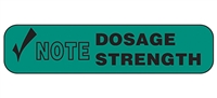 Health Care Logistics 2048 Note Dosage Strength Label