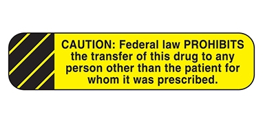 Health Care Logistics 2077 Caution Federal Law Prohibits Label