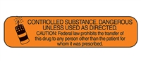 Health Care Logistics 2096 Controlled Substance Dangerous Labels
