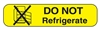 Health Care Logistics 2098 Do Not Refrigerate Label