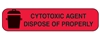 Health Care Logistics 2139 Cytotoxic Agent Dispose Of Properly Label