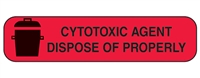 Health Care Logistics 2139 Cytotoxic Agent Dispose Of Properly Label