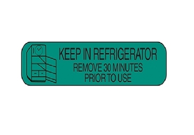 Keep In Refrigerator Label