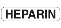 Health Care Logistics 2154 Heparin Label