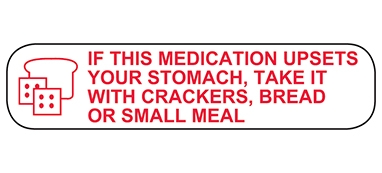 Health Care Logistics 2182 If This Medication Upsets Your Stomach Label