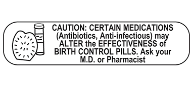 Health Care Logistics 2189 Caution Certain Medications Label