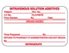 Health Care Logistics 2302 Intravenous Solution Additives Label