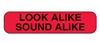 Look Alike Sound Alike Label