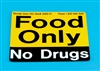 2380-01 Food Only, No Drugs Refrigerator Magnet
