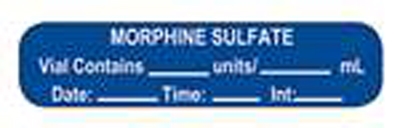 HCL-2883 Morphine Sulfate Vial Contains Label