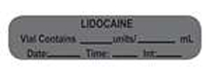 HCL-2884 Lidocaine Vial Contains Label