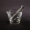 Health Care Logistics 3073 Flint Glass Mortar and Pestle Set, 4 oz.