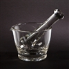 Health Care Logistics 3075 Flint Glass Mortar and Pestle Set - 8 Oz