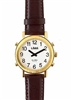 LS&S 101015-M Talking Watch White Face Gold Color Brown