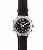 LS&S 101017-L Talking Watch Black Face Silver Color