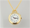 LS&S 101078 Button Pendant Talking Watch - Gold