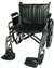 McKesson Wheelchair  Removable Desk Arms Mag Black 24 Inch 450 lbs.