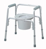 Medline MDS89664A Aluminum Bedside Commode